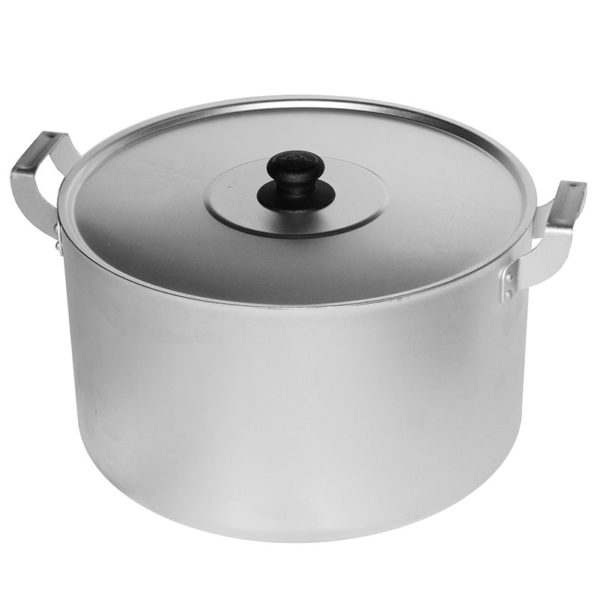 Casserole with 2 metal handles and lid 14080