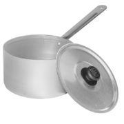 Casserole with metal or plastic handle and metal lid or without it 14701