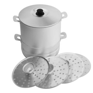 Cooking pot for dumplings with 4 discs 180645