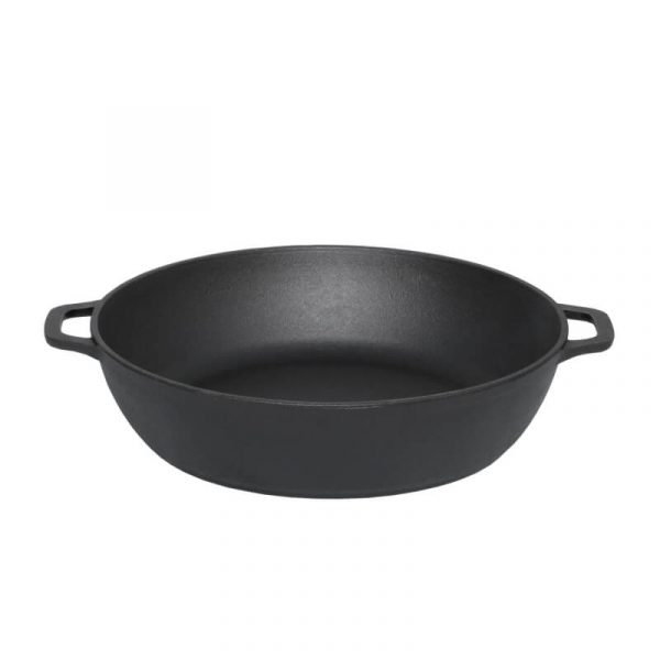 Deep cast iron frying pan 03261