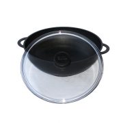 Frying pan WOK with glass lid 2803PC