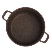 Casserole "granite brown" with glass lid