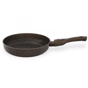 Frying pan «Granite brown» with detachable handle with soft touch coating, without lid 24133P