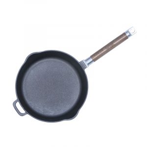 Сковорода чавунна зі знімною ручкою глибина 55 мм 1224