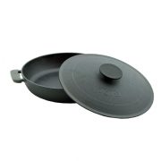 Cast iron deep frying pan with lid 1730K-1750K