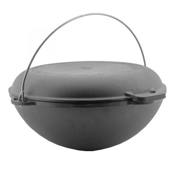Cast iron Tatarian kazan with frying lid 0908K